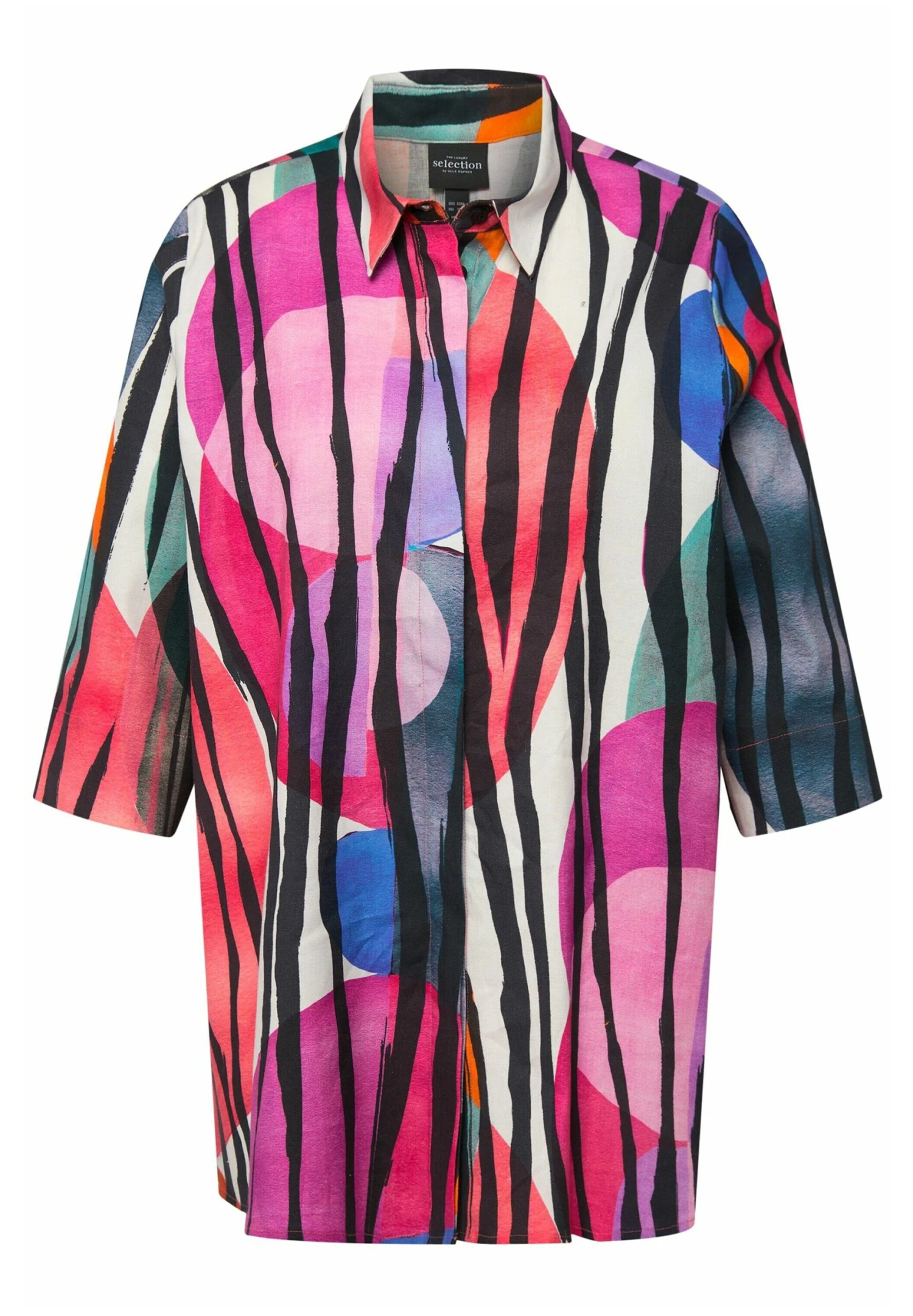 Ulla Popken COL ET MANCHES 3/4 - Koszula - Blanc Neige 7 Ulla Popken COL ET MANCHES 3/4 - Koszula - Blanc Neige - obrazek 5