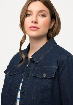 Ulla Popken Kurtka Jeansowa - Bleu Jean -Ulla Popken 7b66564cbad14253bbf84ca91a962c55