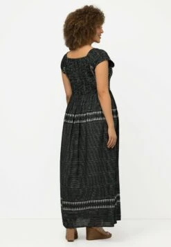 Ulla Popken Długa Sukienka - Black -Ulla Popken 7bb9e46107ed496db33e4da21c7d7ebd