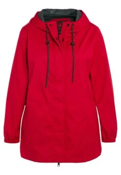 Ulla Popken Kurtka Przeciwdeszczowa - Red -Ulla Popken 7c8f0e6234174b58bee15e9da0e7acae