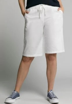 Ulla Popken Spodnie Treningowe - Schneeweiß