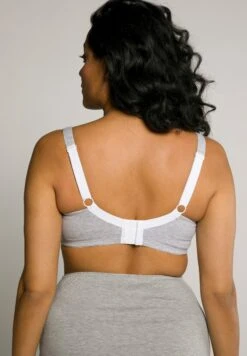 Ulla Popken SOFTSCHALE OHNE BÜGEL - Biustonosz Z Trójkątną Miseczką - Gris Chiné -Ulla Popken 7dcbdae31b5140d4972f84f8a654d1f3