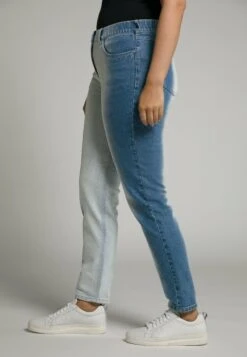 Ulla Popken Jeansy Relaxed Fit - Blue Denim -Ulla Popken 7e479e7d53934dcc87ee2b6cb6e175ea