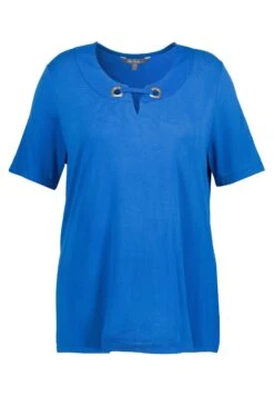Ulla Popken SIERBANDJE CLASSIC RONDE HALS KORTE MOUWEN - T-shirt Z Nadrukiem - Lapisblauw -Ulla Popken 7eb535d7d51149acbd3b8f57bd810a90