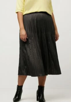 Ulla Popken Spódnica Trapezowa - Dunkles Anthrazit