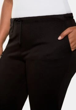 Ulla Popken Spodnie Treningowe - Schwarz -Ulla Popken 7f58319862a2478eb36720fefa7dc61a