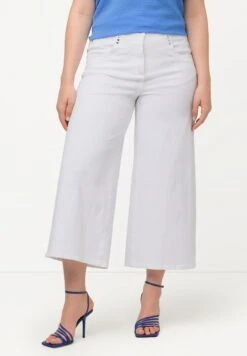 Ulla Popken Jeansy Dzwony - Blanc Neige