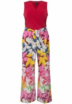 Ulla Popken EN LARGE SANS MANCHES À COL V ET CEINTURE - Kombinezon - Litchi -Ulla Popken 8178e19a466a4b07bb32e9098b145cea