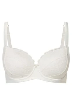 Ulla Popken Biustonosz Z Fiszbiną - Blanc Neige -Ulla Popken 81850cbdece94762acd1b751a9cdd8f9