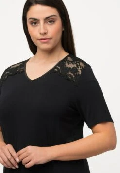 Ulla Popken Piżama - Noir -Ulla Popken 81af10d5ab8140e6996fa3dbbefefcf3