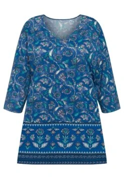 Ulla Popken Bluzka Z Długim Rękawem - Seeblau -Ulla Popken 81d0ba6e453a45f0a35c499f5f3eea3e