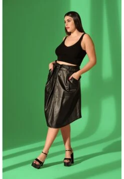 Ulla Popken Spódnica Trapezowa - Noir -Ulla Popken 82e5a5745d924738a010e68f7c4aeaed