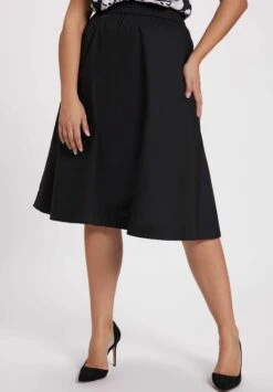 Ulla Popken Spódnica Trapezowa - Black