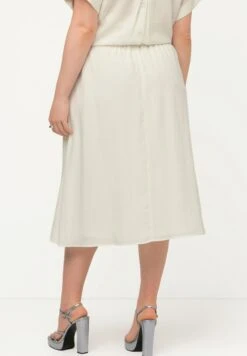 Ulla Popken Spódnica Trapezowa - Blanc Neige -Ulla Popken 833f3719bc9e48f2bad329f2b2089e0d