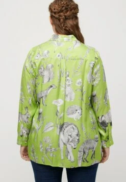 Ulla Popken LANGE MOUWEN - Koszula - Hooigroen 9 Ulla Popken LANGE MOUWEN - Koszula - Hooigroen -Ulla Popken 8530fbd95f9f46d68c24440e8d818b75