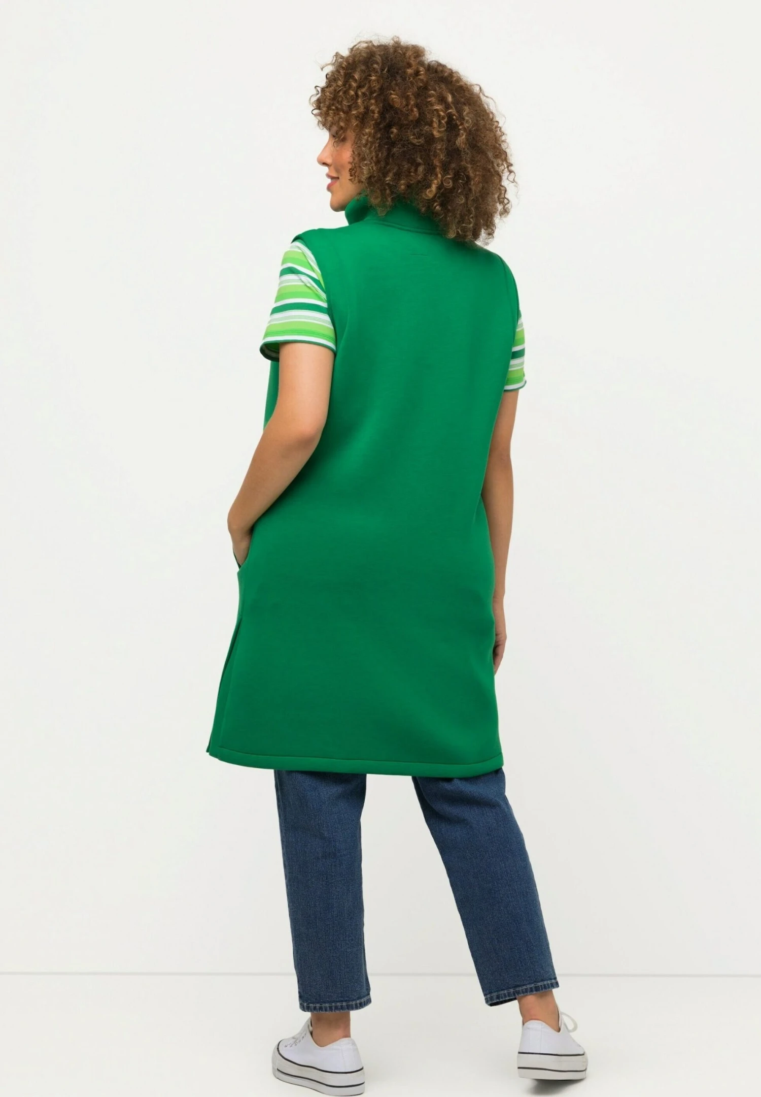 Ulla Popken Kamizelka - Smaragdgroen 5 Ulla Popken Kamizelka - Smaragdgroen - obrazek 3