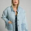 Ulla Popken Kurtka Jeansowa - Light Blue -Ulla Popken 86e144483632422f81a7f75f9efe1072