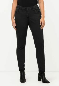Ulla Popken Jeansy Slim Fit - Noir