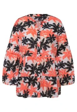 Ulla Popken PALMIERS, LIGNE A, VOLANTS, COL ROND, MANCHES LONGUES - Koszula - Mandarine 11 Ulla Popken PALMIERS, LIGNE A, VOLANTS, COL ROND, MANCHES LONGUES - Koszula - Mandarine -Ulla Popken 8b4f1e6b665c477da99b346d1c0af24e