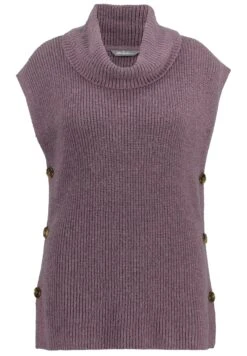 Ulla Popken COL DROIT SANS MANCHES - Sweter - Mauve Lilas -Ulla Popken 8bc7cf7fc4bc4a608abf90aa8ef1ebb5