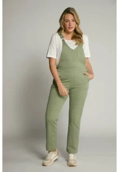 Ulla Popken Ogrodniczki - Kaki Clair