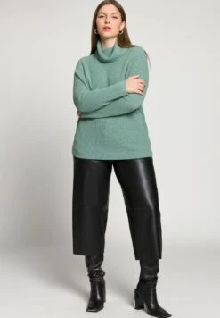 Ulla Popken STEHKRAGEN, FLEDERMAUS-LANGARM - Sweter - Mint -Ulla Popken 8d07c2aac514451b861da497b4d813cc