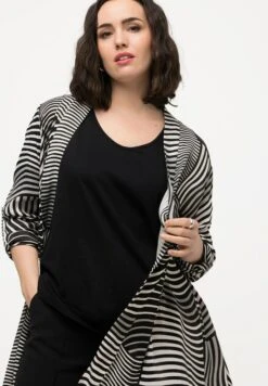 Ulla Popken Kurtka Wiosenna - Black -Ulla Popken 8d6ff0bb15c441078c6d4b8022da3343