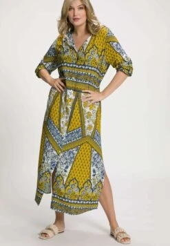 Ulla Popken Długa Sukienka - Yellow