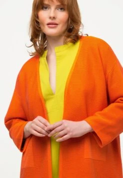 Ulla Popken Kardigan - Light Orange -Ulla Popken 914bd281adc84e4083e2397d21a8d463