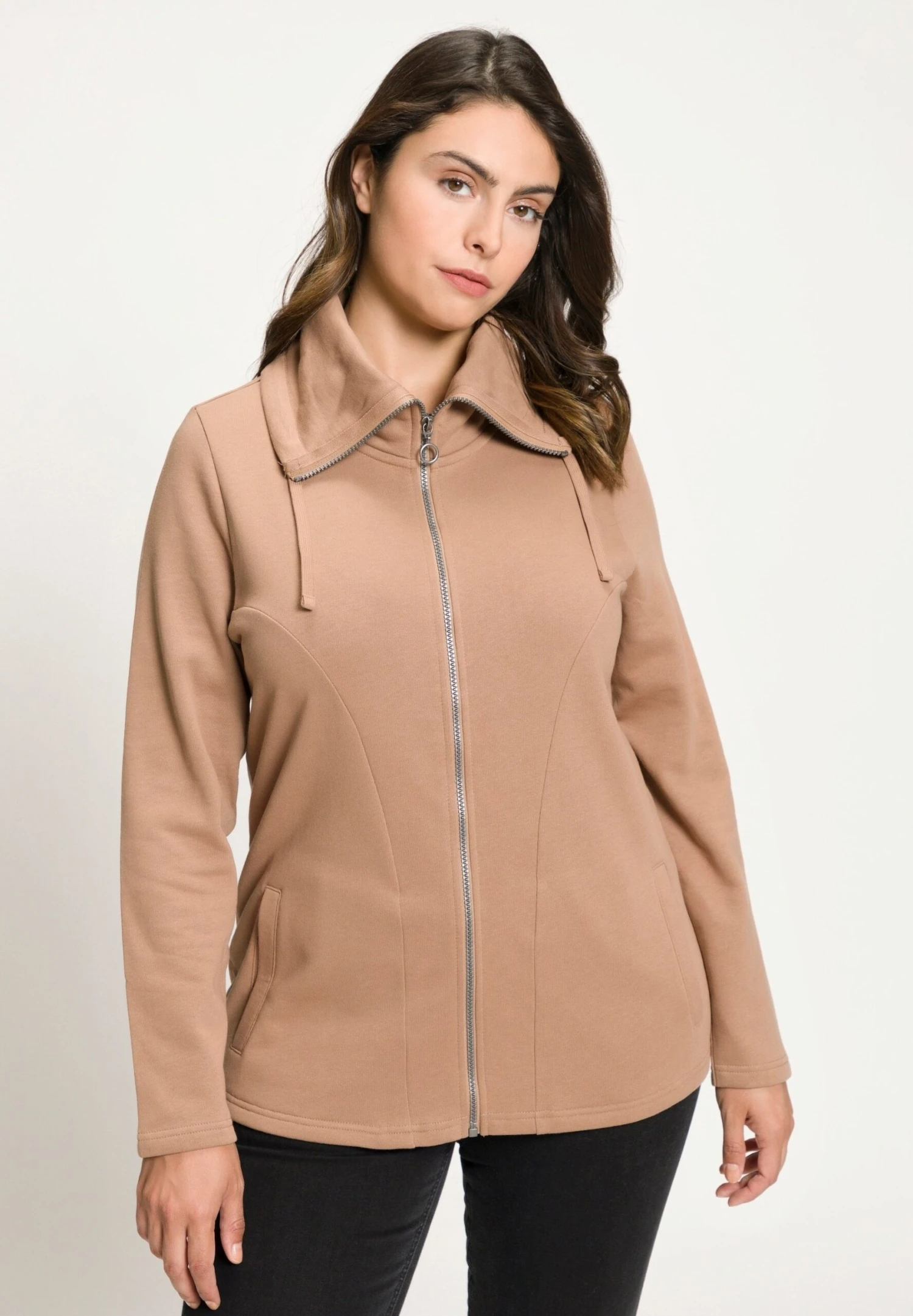 Ulla Popken Bluza Rozpinana - Maronenbraun 6 Ulla Popken Bluza Rozpinana - Maronenbraun - obrazek 4