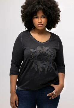 Ulla Popken Bluzka Z Długim Rękawem - Antraciet -Ulla Popken 933aaaadf8264443a7164a2a3e74462d