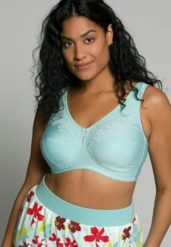 Ulla Popken Biustonosz Bezszwowy - Bleu Menthe Clair
