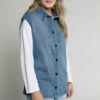 Ulla Popken Kamizelka - Blue Denim -Ulla Popken 94551ee67183482d8628b757744cd123