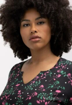 Ulla Popken T-shirt Z Nadrukiem - Noir -Ulla Popken 94b878b8e88c427fbb30051f6eb25c25