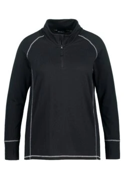 Ulla Popken COL MONTAN MANCHES LONGUES - Bluza - Noir -Ulla Popken 94fd8d41defe48268f457f8f5386779a