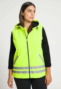 Ulla Popken Kamizelka - Jaune Fluo