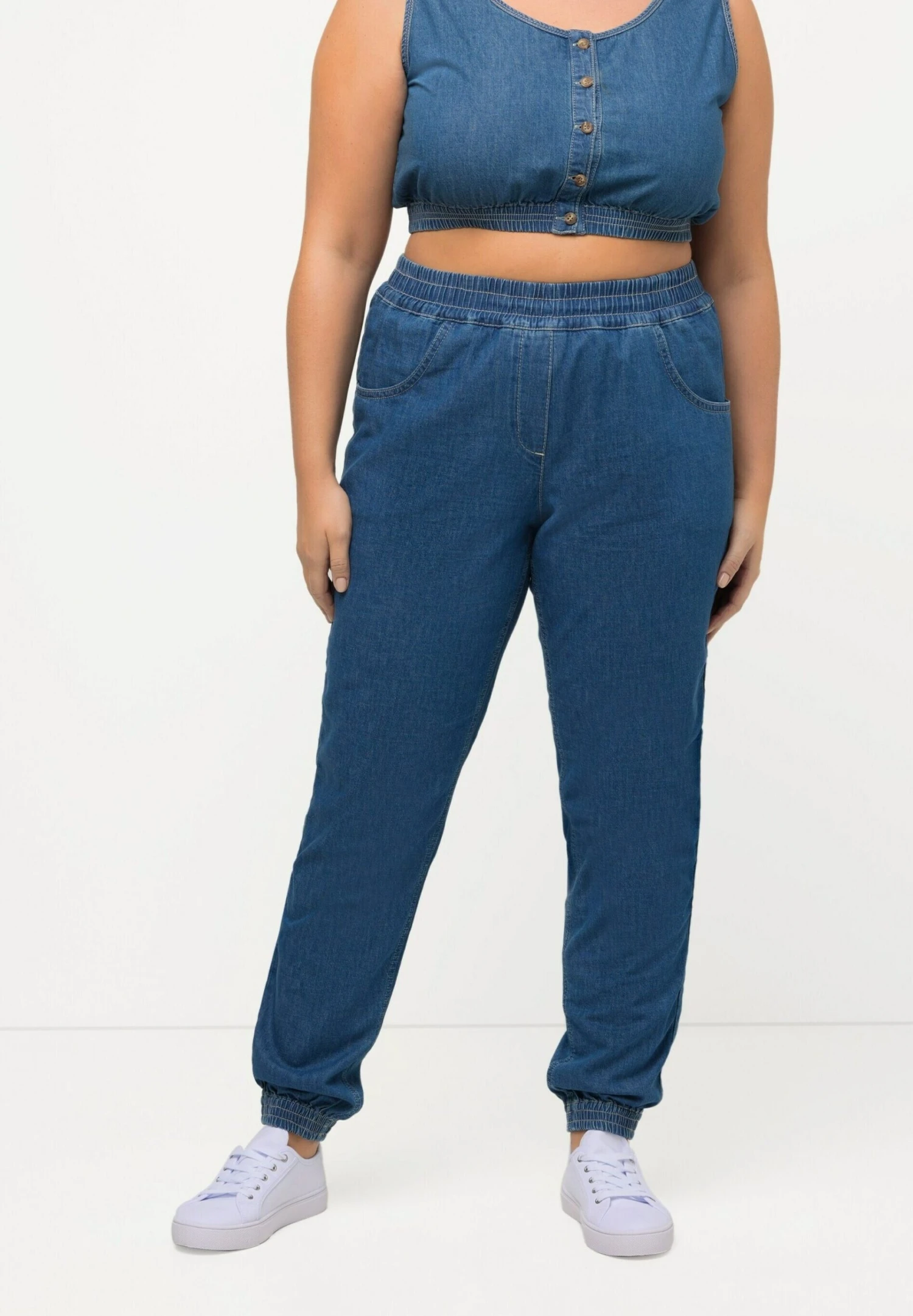 Ulla Popken ET TAILLE ÉLASTIQUES - Jeansy Zwężane - Bleu Jean 3 Ulla Popken ET TAILLE ÉLASTIQUES - Jeansy Zwężane - Bleu Jean