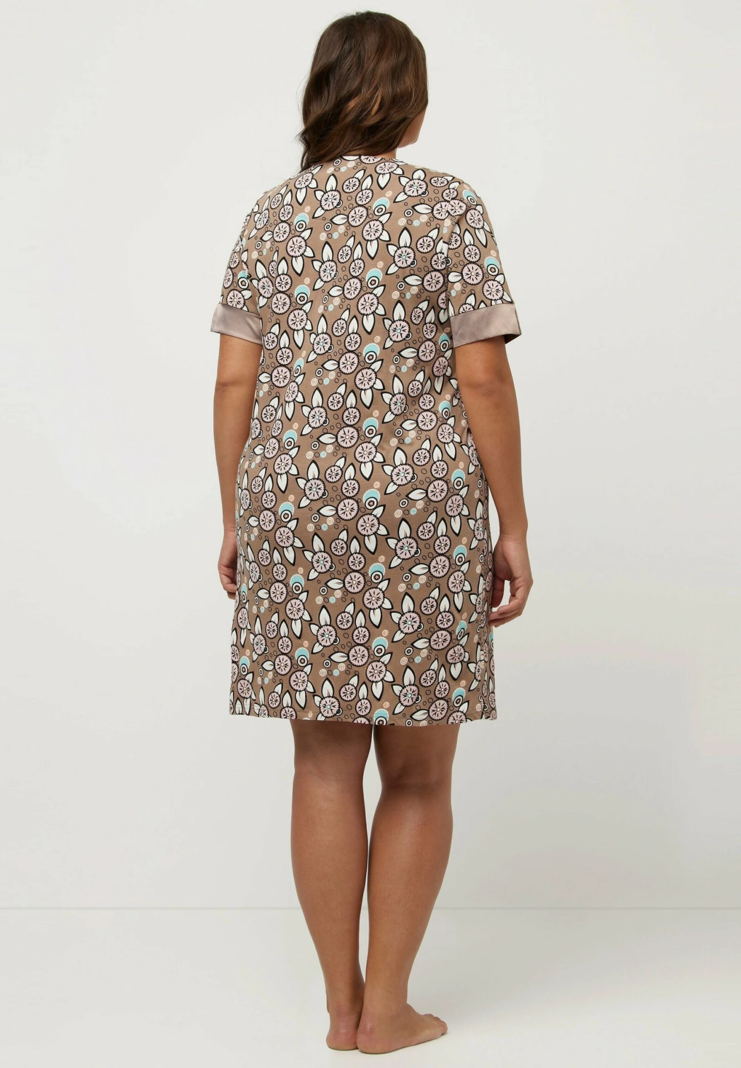 Ulla Popken Koszula Nocna - Taupe Multi 5 Ulla Popken Koszula Nocna - Taupe Multi - obrazek 3