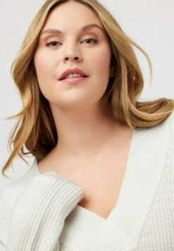 Ulla Popken Sweter - Offwhite -Ulla Popken 976e6324226a4f8c94fe8e7496d79478