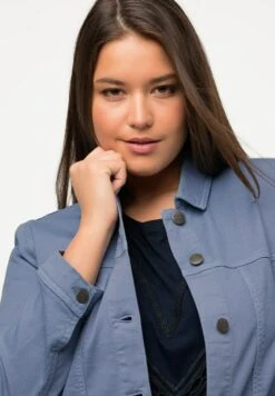 Ulla Popken Kurtka Jeansowa - Violet Bleu -Ulla Popken 97f34de5483948588e54cf387888b3f9