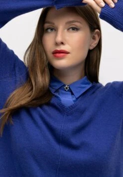 Ulla Popken Sweter - Indigo -Ulla Popken 97fa0592255349b992d5c9318cd74a98