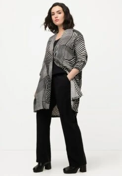 Ulla Popken Kurtka Wiosenna - Black -Ulla Popken 99a88f2e2d0a4b1e8cb50313bd686b32