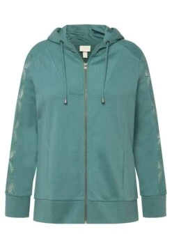 Ulla Popken KAPUZE - Bluza Rozpinana - Eisgrün -Ulla Popken 9b7f0157dc8f43b391c907aa967f8bc0