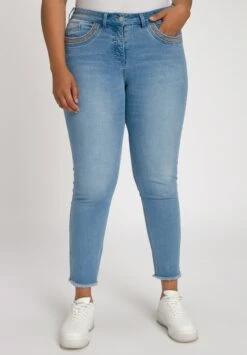 Ulla Popken Jeansy Skinny Fit - Light Blue