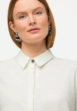 Ulla Popken COUPE ÉVASÉE, COL DE ET MANCHE - Koszula - Blanc Neige -Ulla Popken 9d17c40c66fe412c9c1d7f88e8be061d