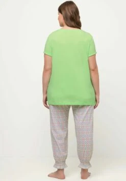 Ulla Popken Piżama - Heldergroen -Ulla Popken 9d4a1b47e11442d182ee836801ee8a39