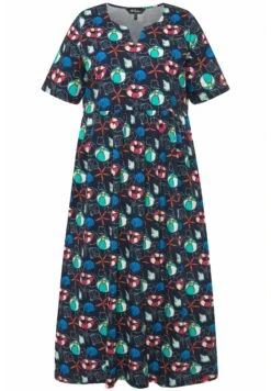 Ulla Popken Sukienka Z Dżerseju - Navy Multi 11 Ulla Popken Sukienka Z Dżerseju - Navy Multi -Ulla Popken 9d8fa7eda8174a7a96a613059b9f9673