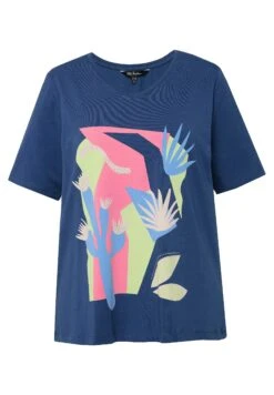 Ulla Popken T-shirt Z Nadrukiem - Donkerblauw 11 Ulla Popken T-shirt Z Nadrukiem - Donkerblauw -Ulla Popken 9f04b6663a17463d88b751044017fb2d