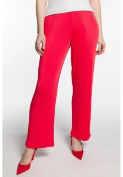 Ulla Popken Spodnie Materiałowe - Salsarot