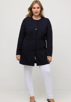 Ulla Popken Krótki Płaszcz - Marine Foncé